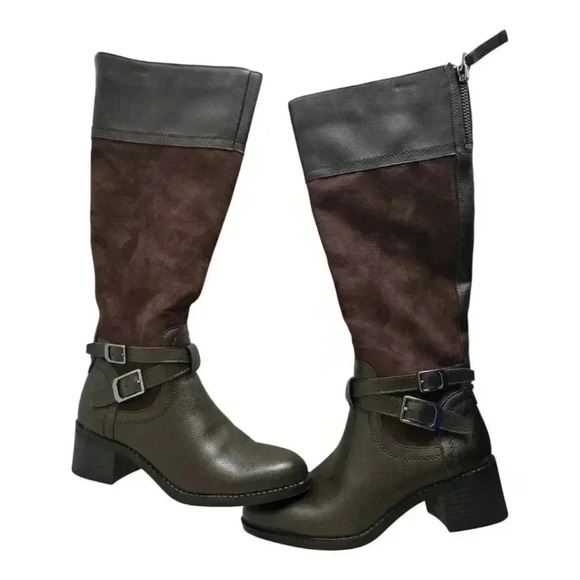 Franco Sarto Suede Leather Brown Boot - Picture 5 of 8